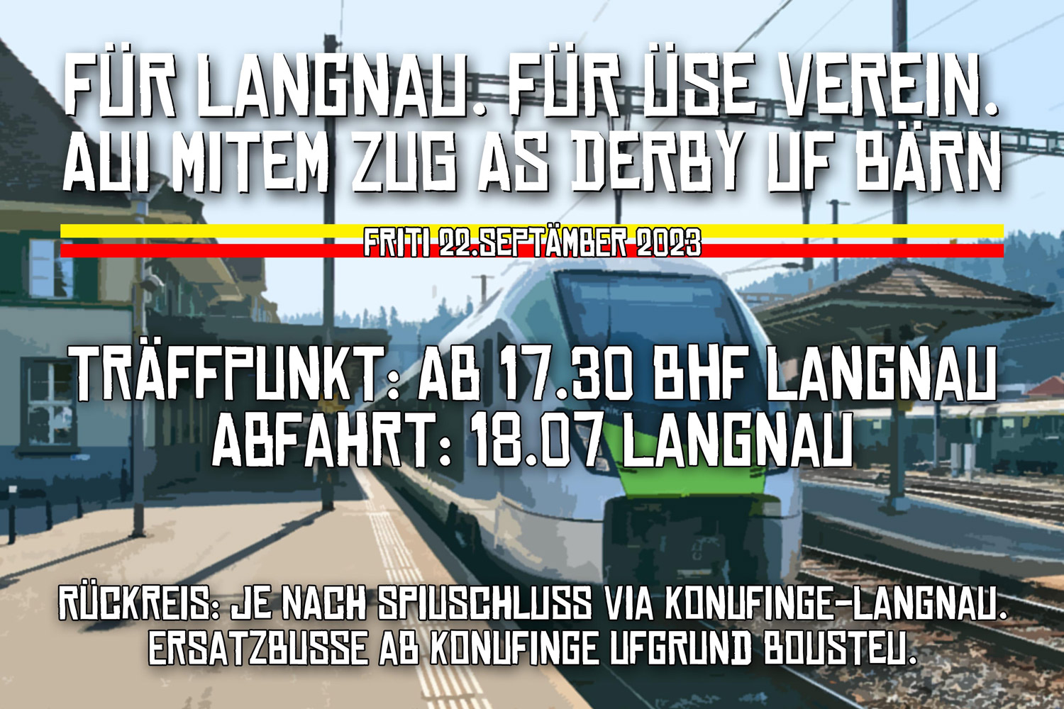Aui mitem Zug as Derby uf Bern – 22. September 2023